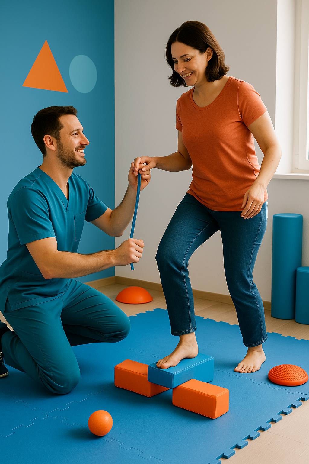 Exercícios de percepção visual com terapeuta